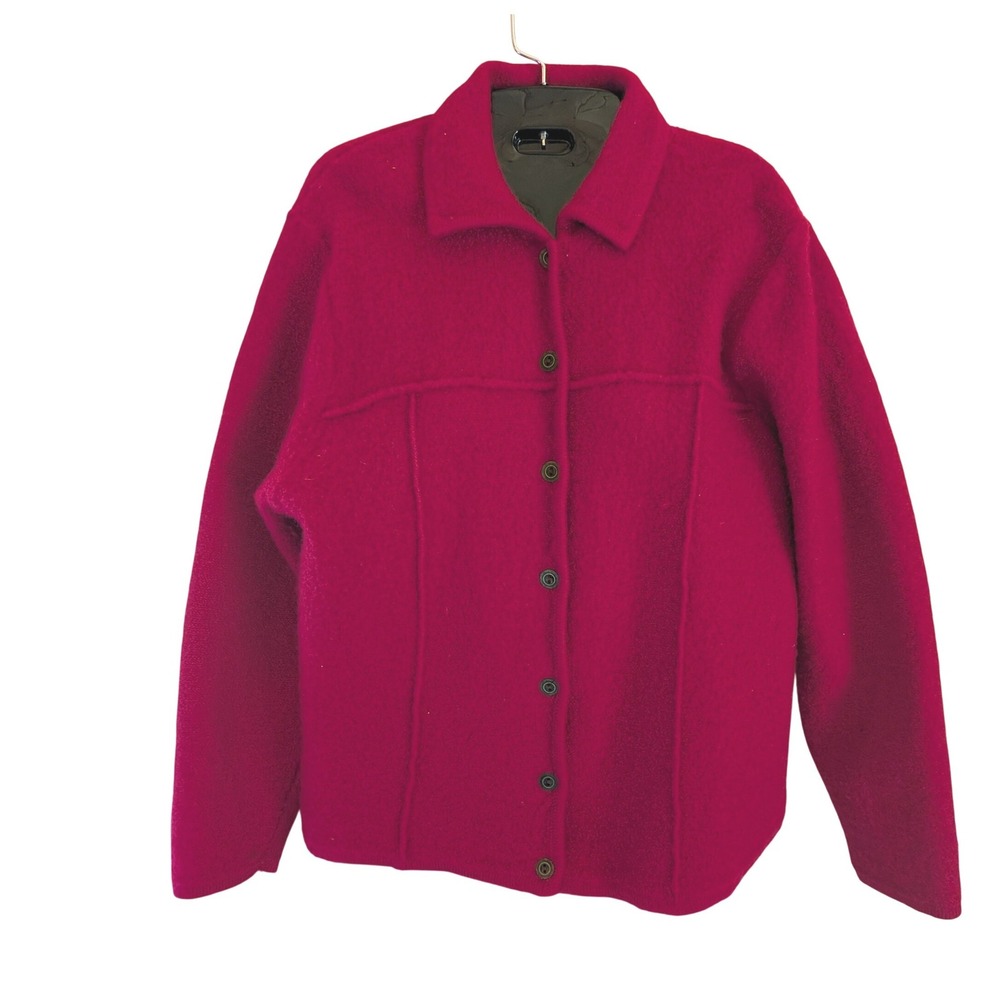 Karen Scott Sweater XL Wool Minimalist Cabincore Quiet Luxury Button Australia